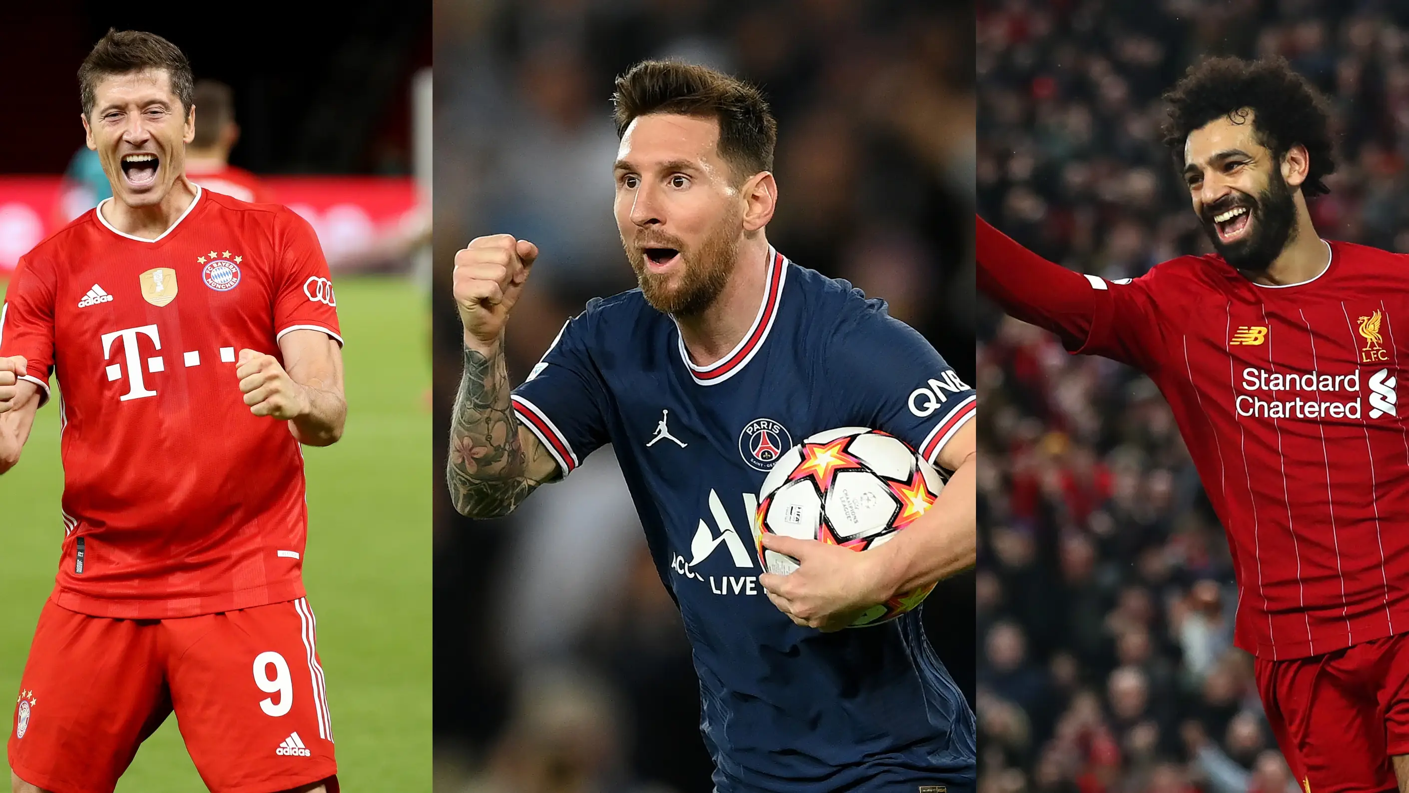 Lewandowski, Messi y Salah, finalistas del premio 'The Best' Lewandowski, Messi y Salah, finalistas del premio 'The Best'