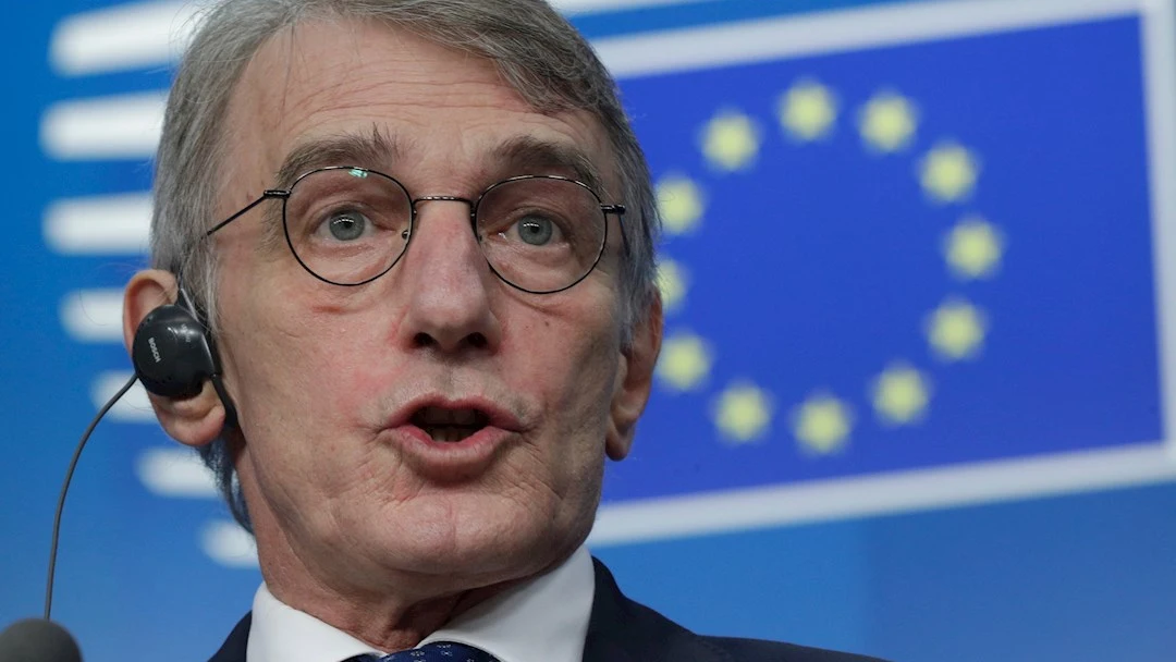 El presidente del Parlamento Europeo, David Sassoli, en una imagen de archivo El presidente del Parlamento Europeo, David Sassoli, en una imagen de archivo