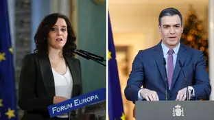 Ayuso lleva a los tribunales al Gobierno de Sánchez por el reparto de los fondos europeos Ayuso lleva a los tribunales al Gobierno de Sánchez por el reparto de los fondos europeos