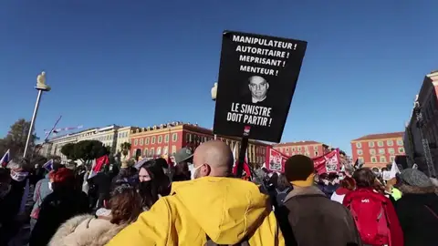 "Huelga masiva" de los profesores franceses para protestar contra la "laxitud" de las medidas anti-Covid "Huelga masiva" de los profesores franceses para protestar contra la "laxitud" de las medidas anti-Covid