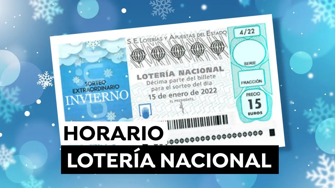 Lotería Nacional: Horario y dónde ver el Sorteo Extraordinario de Invierno el sábado 15 de enero Lotería Nacional: Horario y dónde ver el Sorteo Extraordinario de Invierno el sábado 15 de enero