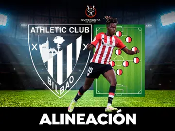 Alineación del Athletic hoy contra el Real Madrid en la final de la Supercopa de España Alineación del Athletic hoy contra el Real Madrid en la final de la Supercopa de España