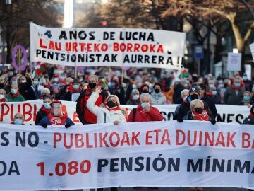 El Movimiento de Pensionistas este sábado en Bilbao