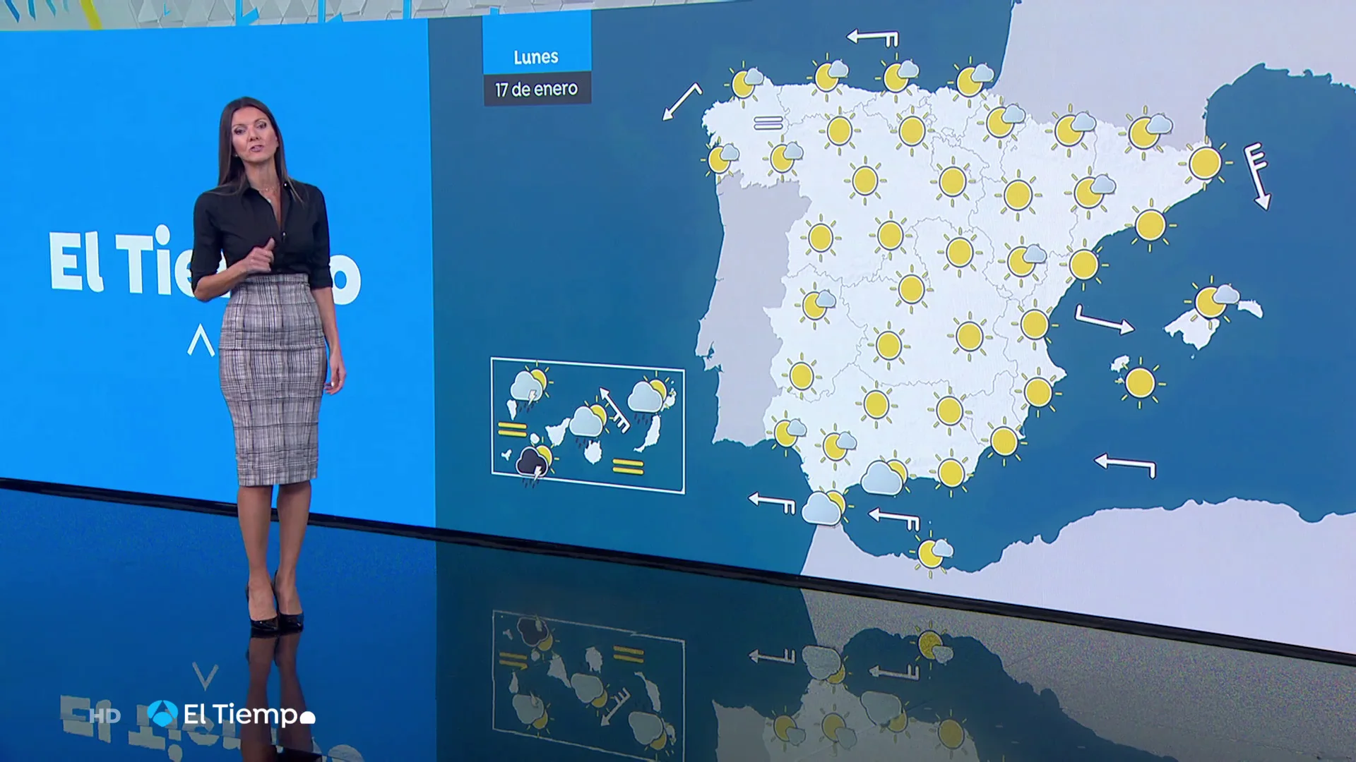 Heladas intensas en interior y este peninsular, y viento en Canarias