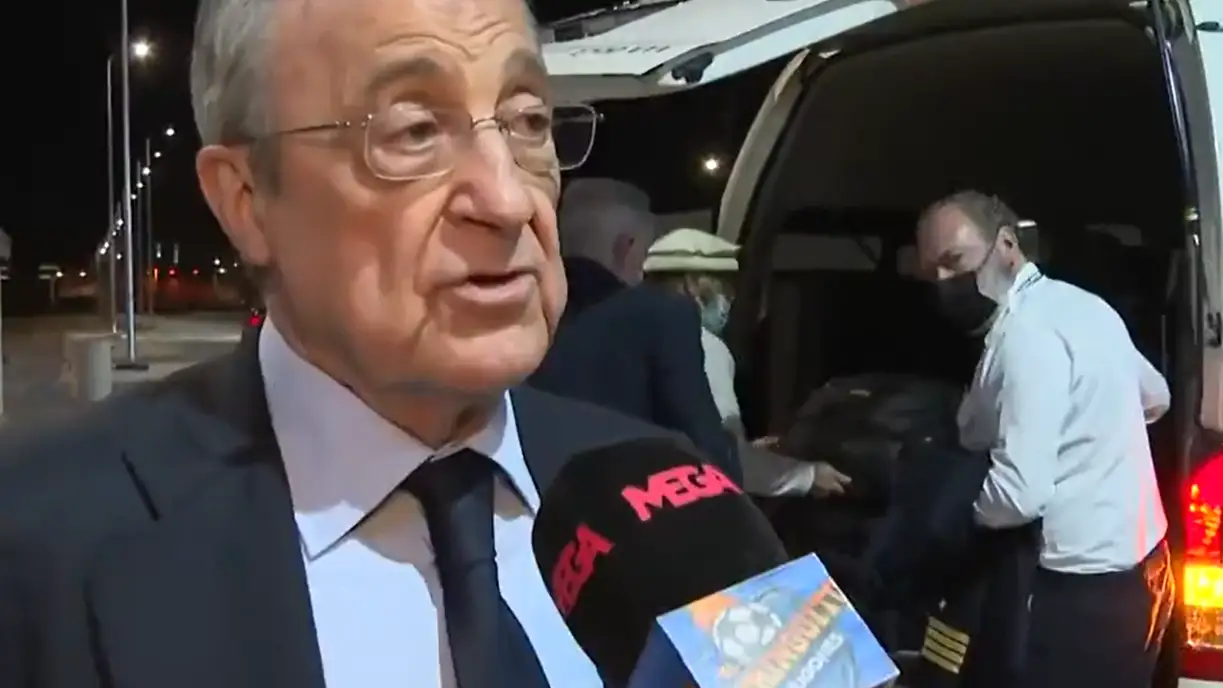 Florentino Pérez atiende a El Chiringuito Florentino Pérez atiende a El Chiringuito