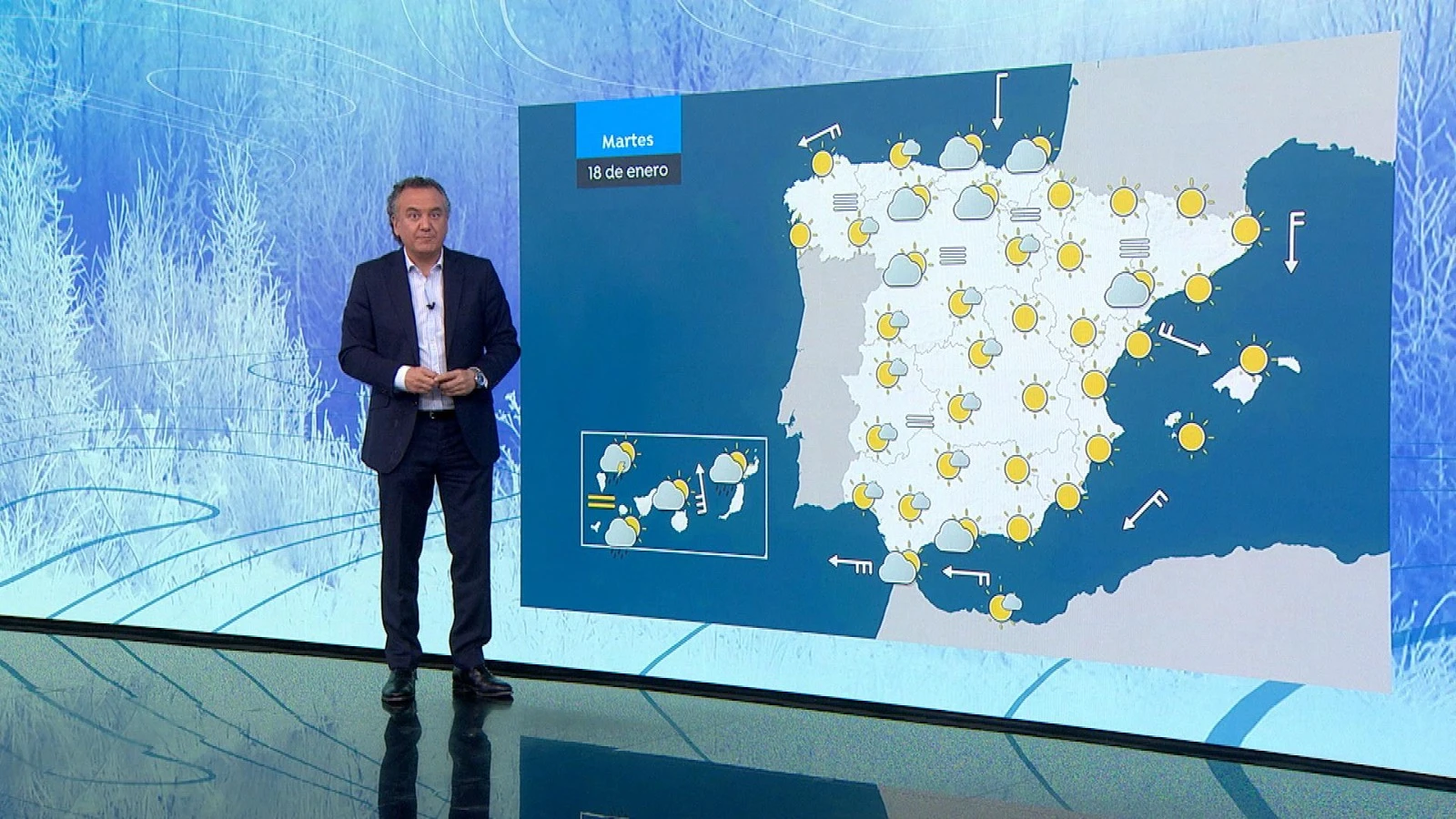 Inestabilidad en Canarias con temperaturas gélidas en el resto de España y ausencia de lluvias Inestabilidad en Canarias con temperaturas gélidas en el resto de España y ausencia de lluvias