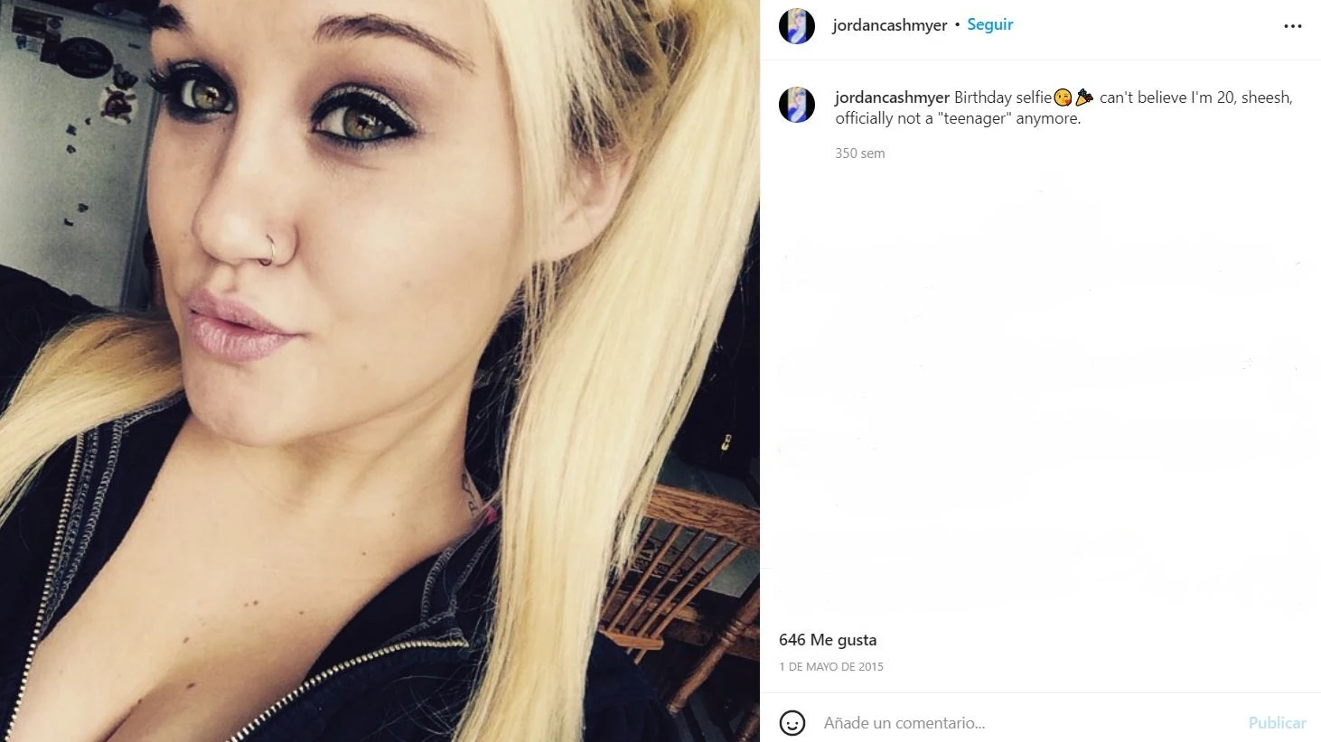 Muere Jordan Cashmyer, de 'Embarazada a los 16', a los 26 años Muere Jordan Cashmyer, de 'Embarazada a los 16', a los 26 años