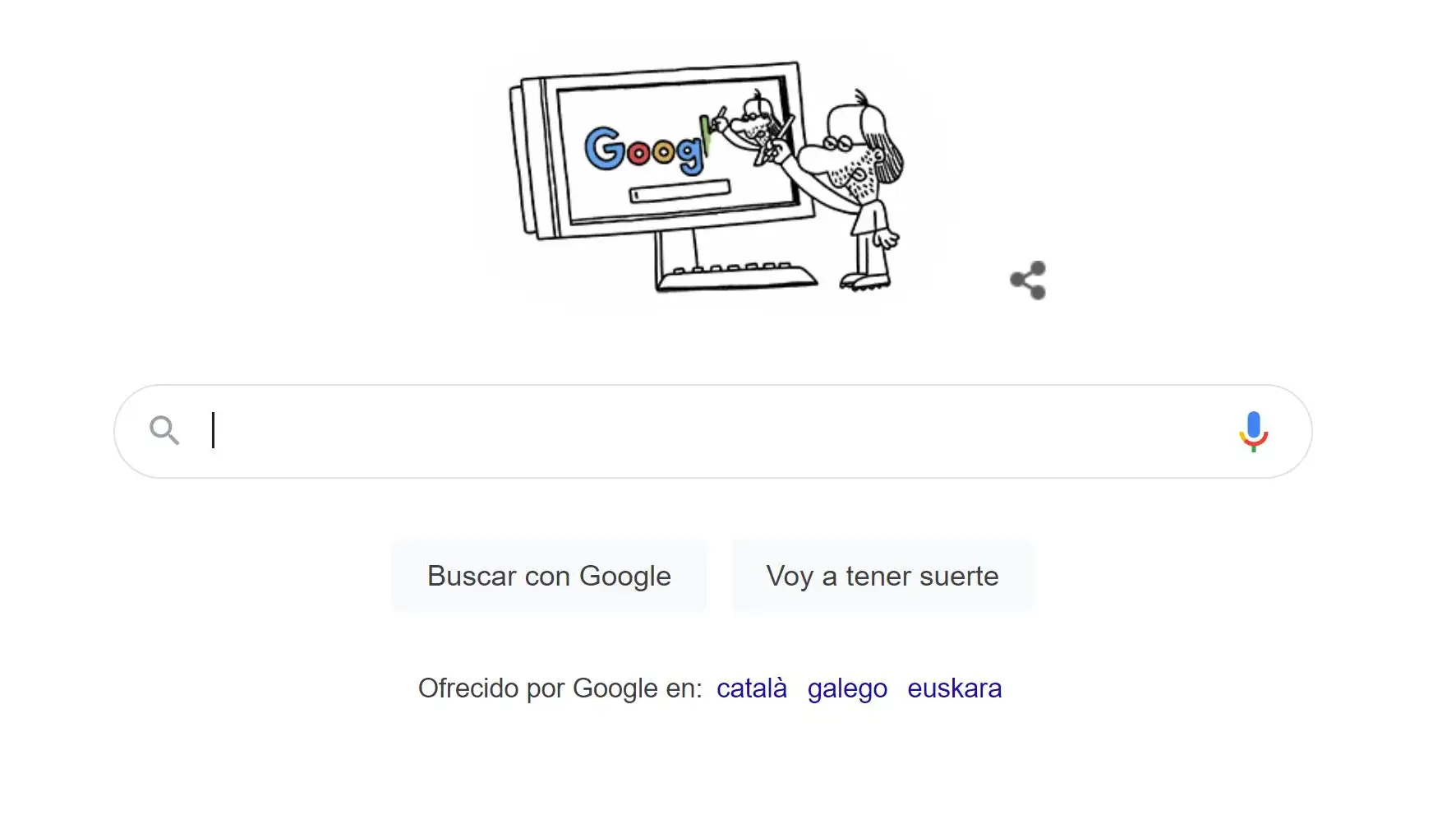 Google dedica su doodle de hoy al 80&ordm; aniversario del nacimiento de Forges