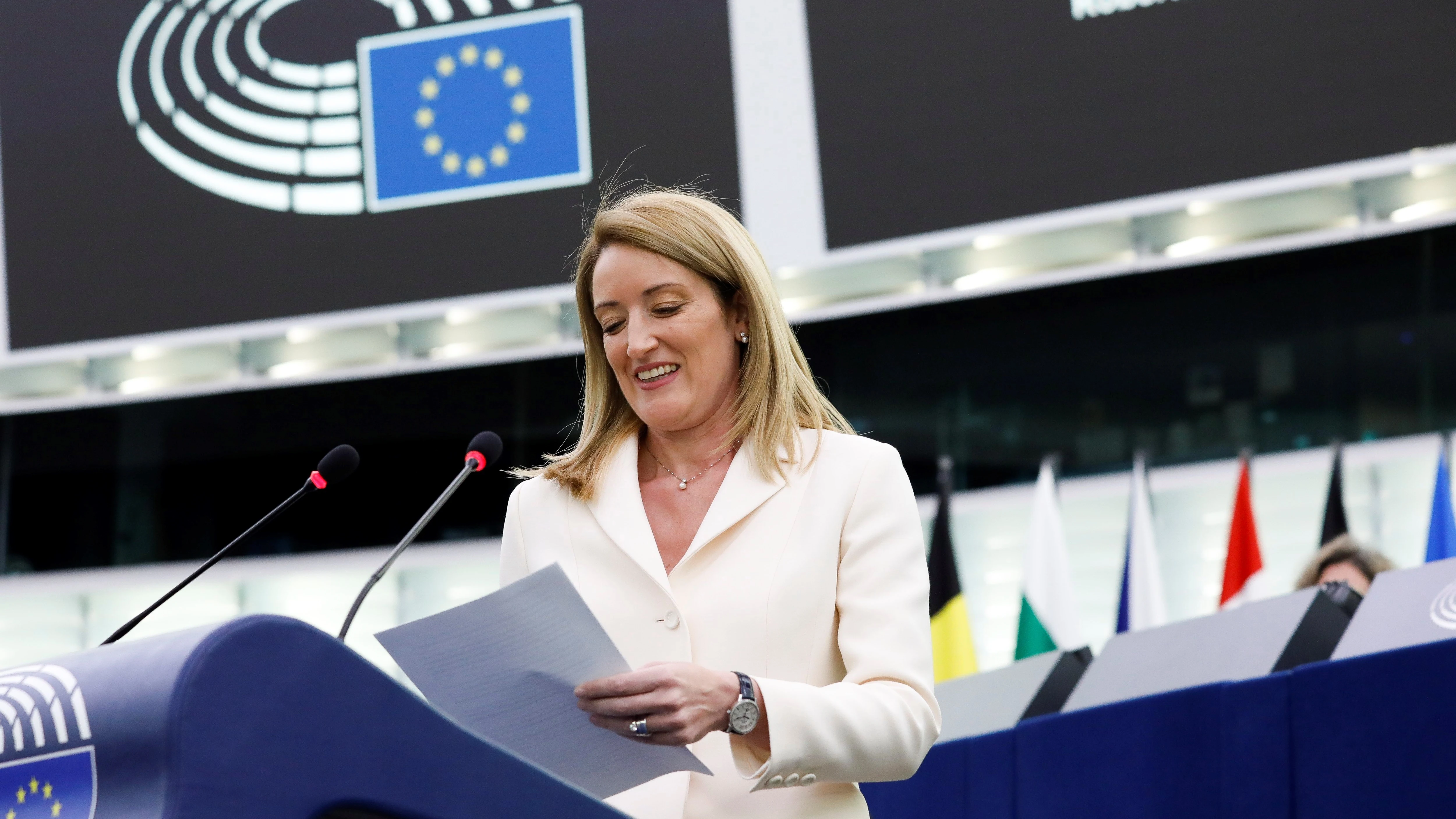 Roberta Metsola, la favorita para ser la nueva presidenta del Parlamento Europeo Roberta Metsola, la favorita para ser la nueva presidenta del Parlamento Europeo