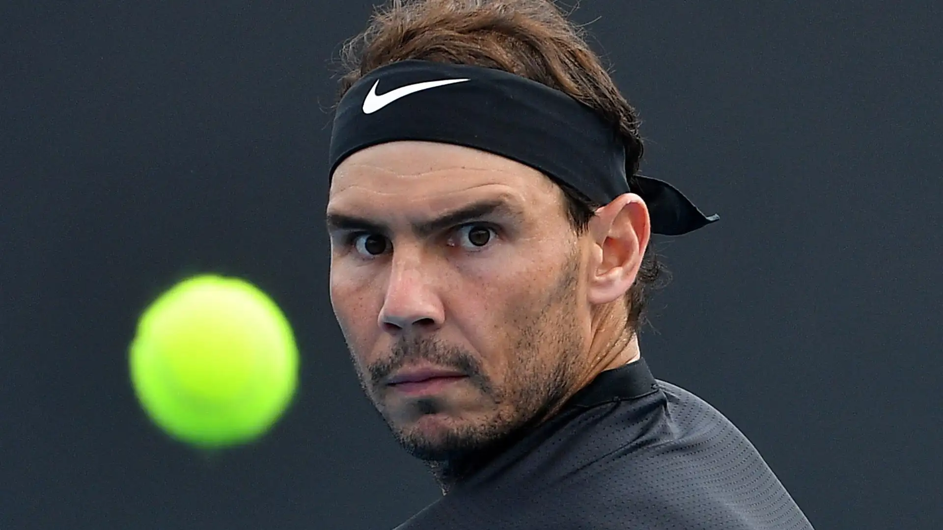 Rafa Nadal, en pleno partido