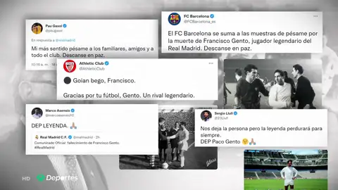 Reacciones del mundo del deporte a la muerte de Paco Gento: "Balón de Oro universal" Reacciones del mundo del deporte a la muerte de Paco Gento: "Balón de Oro universal"
