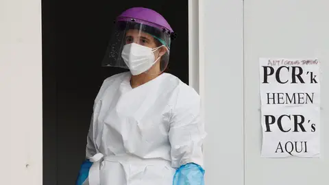 Una sanitaria del ambulatorio del barrio de Amara de San Sebastián Una sanitaria del ambulatorio del barrio de Amara de San Sebastián