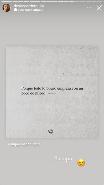 El mensaje de Desiré Cordero que probaría su relación con su nueva ilusión El mensaje de Desiré Cordero que probaría su relación con su nueva ilusión