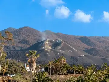Imagen del cono del volcán de La Palma