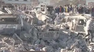 Resultado de bombardeos pasados sobre Yemen. Resultado de bombardeos pasados sobre Yemen.