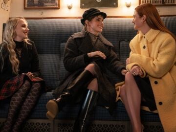 Evanna Lynch, Emma Watson y Bonnie Wright en la reunión de 'Harry Potter'