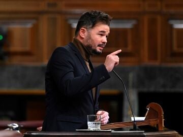 El portavoz de ERC, Gabriel Rufián