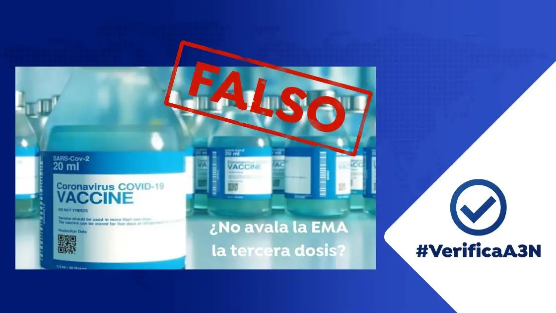 El bulo de la EMA de la dosis de refuerzo de la vacuna de la COVID, no es cierto que debilite el sistema inmunitario El bulo de la EMA de la dosis de refuerzo de la vacuna de la COVID, no es cierto que debilite el sistema inmunitario