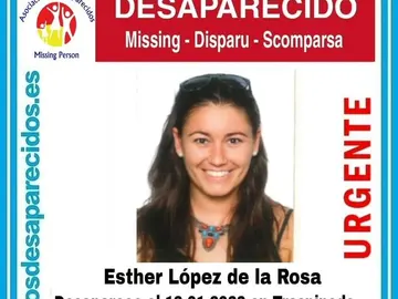 Cartel de la desaparición de Esther Cartel de la desaparición de Esther