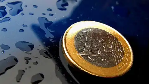 Imagen de una moneda de euro Imagen de una moneda de euro