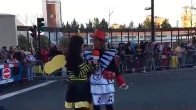 Ainhoa Armentia, la nueva amiga de Iñaki Urdangarin, celebra feliz el Carnaval de Vitoria