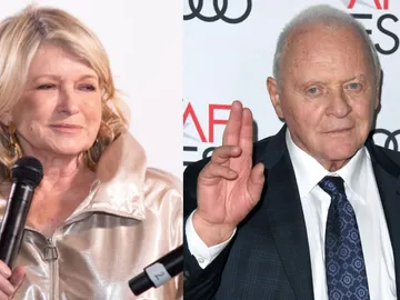 Martha Stewart y Anthony Hopkins Martha Stewart y Anthony Hopkins