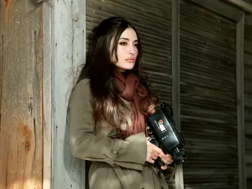 Müjgan con la cámara en 'Tierra Amarga' Müjgan con la cámara en 'Tierra Amarga'