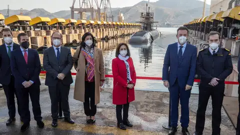 Margarita Robles supervisa la evolución del programa de submarinos de última generación Margarita Robles supervisa la evolución del programa de submarinos de última generación
