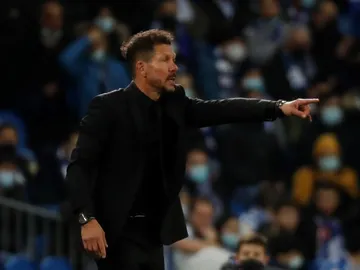 El entrenador del Atlético de Madrid, Diego Simeone El entrenador del Atlético de Madrid, Diego Simeone