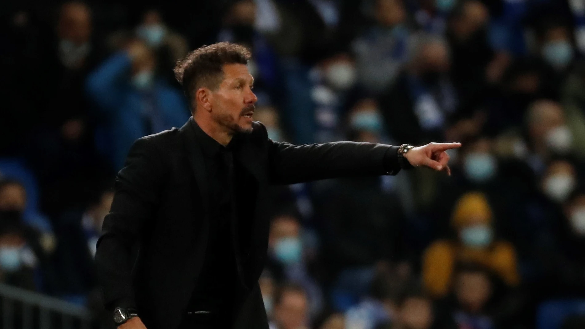 El entrenador del Atlético de Madrid, Diego Simeone