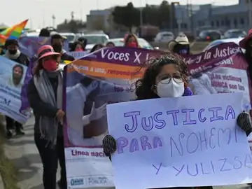 Protestas por el crimen de Nohemí y Tania Protestas por el crimen de Nohemí y Tania