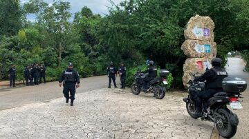 Policía en la escena del crimen