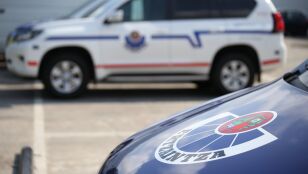 Coches policiales de la Ertzaintza