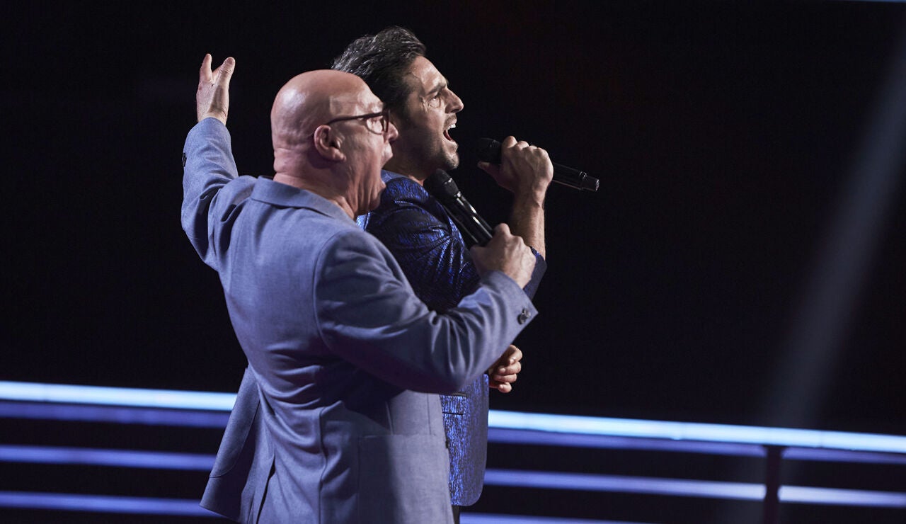 David Bustamante impresiona con ‘O sole mio’ al lado de José Hervin en ‘La Voz Senior’