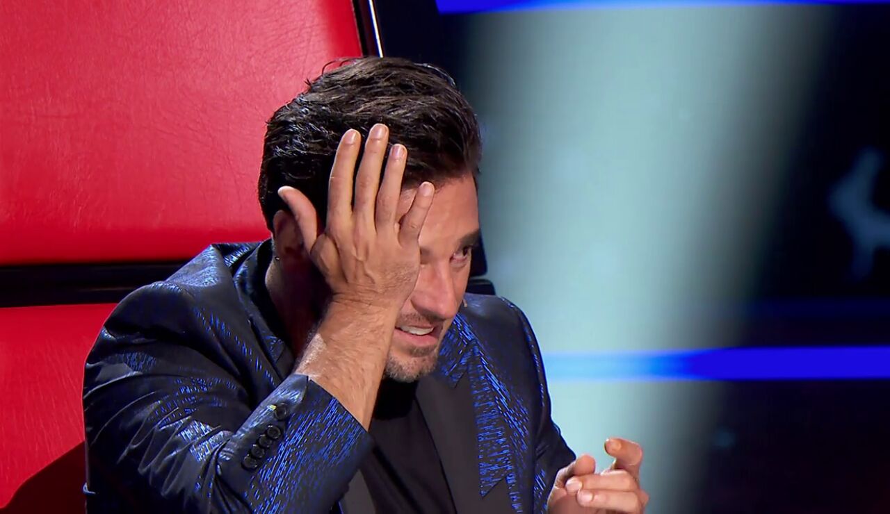 David Bustamante se emociona en 'La Voz Senior'