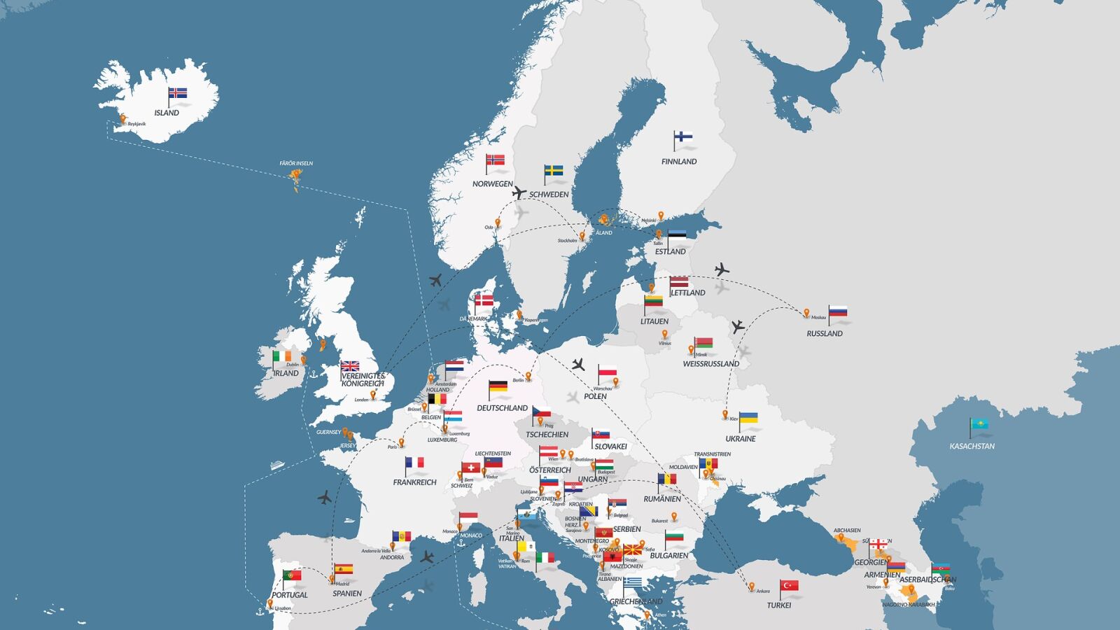 La televisión rusa muestra qué países de Europa serían atacados por Rusia en una escalada: 