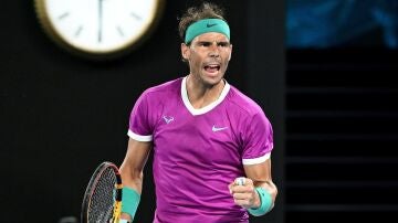 Rafa Nadal, en el Open de Australia