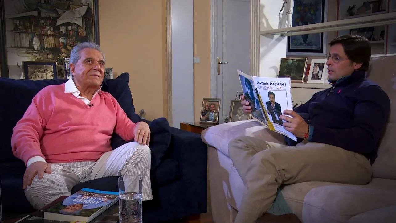 Andrés Pajares con Fran Rivera. Andrés Pajares con Fran Rivera.