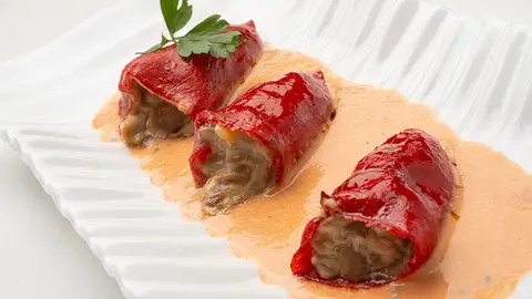 Receta de pimientos rellenos de champiñones y una salsa fabulosa de Arguiñano Receta de pimientos rellenos de champiñones y una salsa fabulosa de Arguiñano