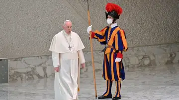 El papa Francisco este miércoles, en la audiencia general en el Vaticano