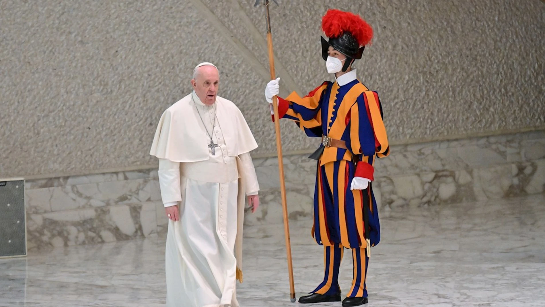 El papa Francisco este miércoles, en la audiencia general en el Vaticano