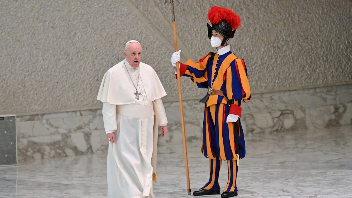 El papa Francisco este miércoles, en la audiencia general en el Vaticano El papa Francisco este miércoles, en la audiencia general en el Vaticano