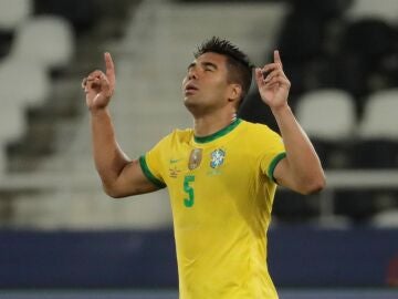 Casemiro, con la selección de Brasil