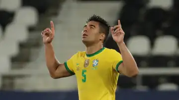 Casemiro, con la selección de Brasil