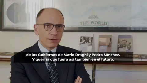 Enrico Letta, líder del Partido Democrático: "Es muy importante que nuestro sistema político proteja a Draghi" Enrico Letta, líder del Partido Democrático: "Es muy importante que nuestro sistema político proteja a Draghi"