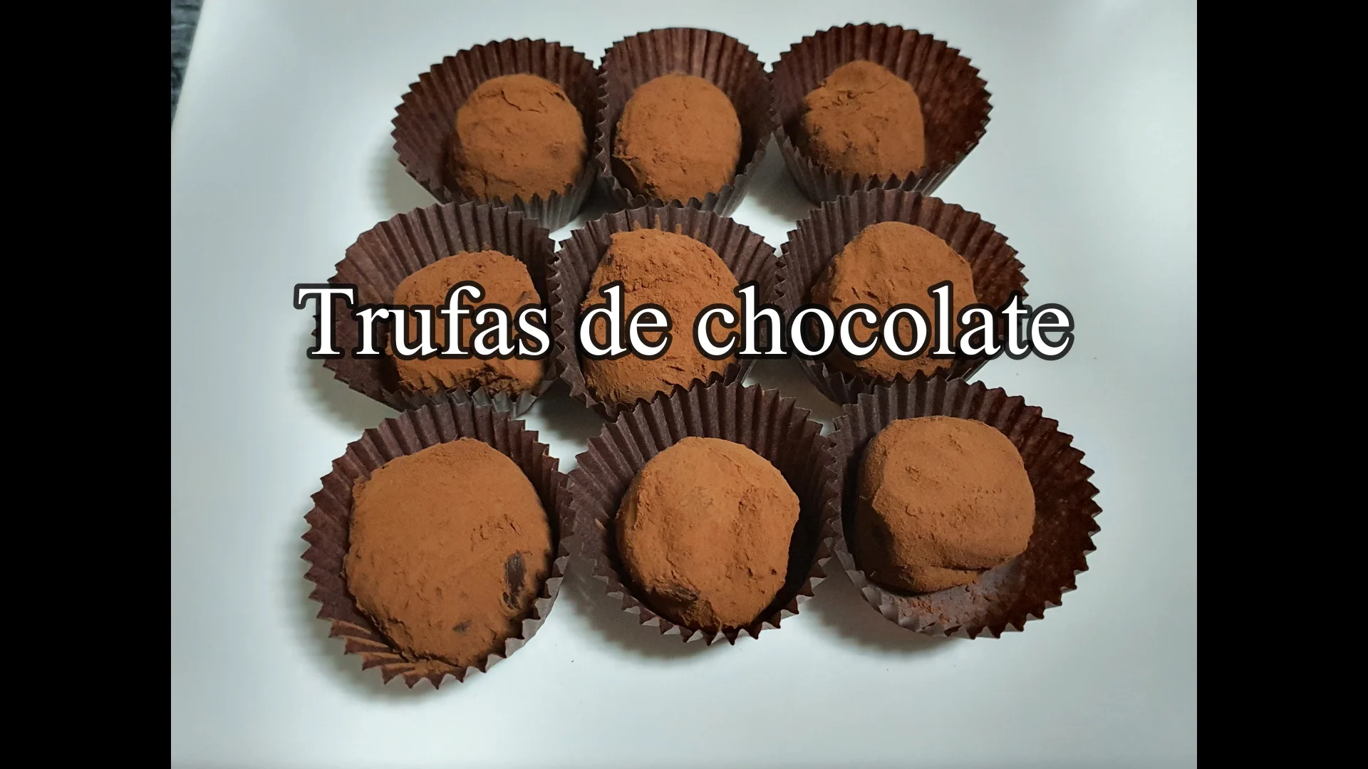 Trufas de chocolate Trufas de chocolate