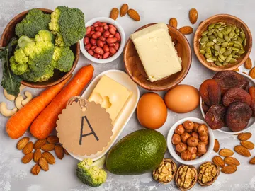 Alimentos con vitamina A. Alimentos con vitamina A.