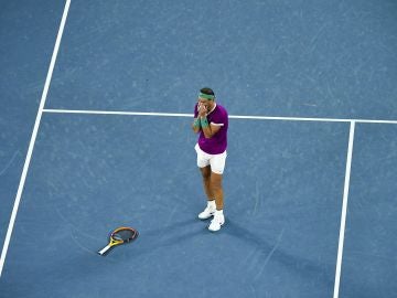 Rafa Nadal tras ganar el Abierto de Australia de Tenis 2022