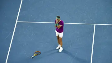 Así ha sido el punto y la celebración de Rafa Nadal tras ganar el Open de Australia 