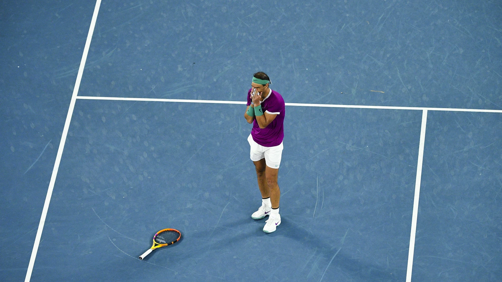 Rafa Nadal tras ganar el Abierto de Australia de Tenis 2022